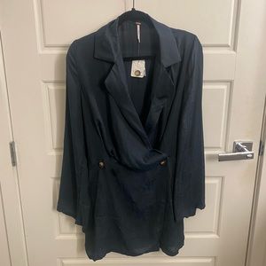 Free People Simone Dress in black/dark navy